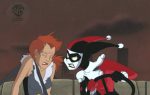 Batman The Animated Series Original Production Cel On Original Background: Harley Quinn and Veronica Vreeland Online Hot Sale