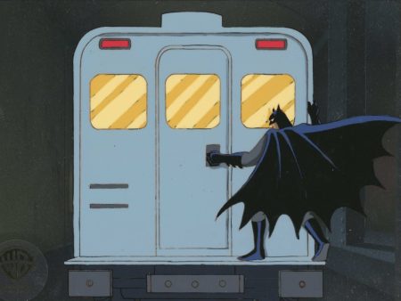 Batman The Animated Series Original Production Cel on Original Background: Batman Online Hot Sale