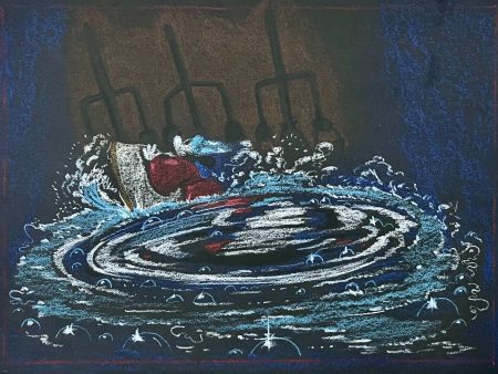 Fantasia Original Pastel Storyboard: Mickey Mouse as the Sorcerer s Apprentice Discount