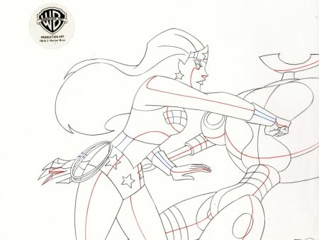 Justice League Original Production Drawing: Wonder Woman Supply