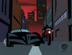 The New Batman Adventures Original Production Cel: Batmobile and Cultist Sale