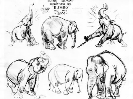 Dumbo Original Production Model Sheet: Mother Elephant Suggestions on Sale