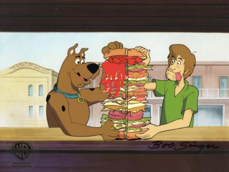 Scooby-Doo on Zombie Island Original Production Cel With Matching Drawing: Scooby and Shaggy For Sale