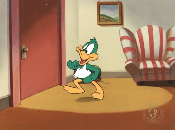 Tiny Toons Original Production Cel:  Plucky Duck Fashion