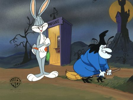 Looney Tunes Original Production Cel: Bugs Bunny and Witch Hazel Online