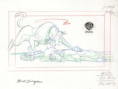 Scooby-Doo Original Production Drawing: Scooby and Shaggy on Sale