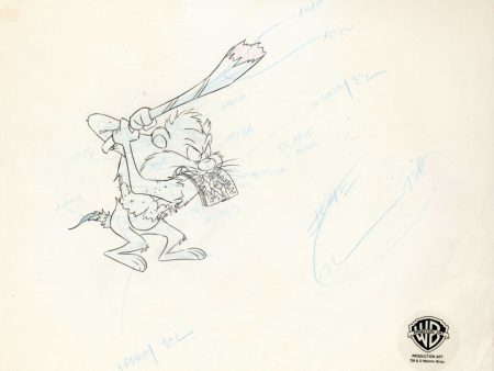 Looney Tunes Original Production Drawing: Taz on Sale