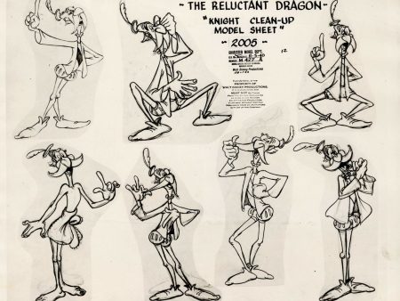 The Reluctant Dragon Clean-Up Model Sheet: Knight on Sale