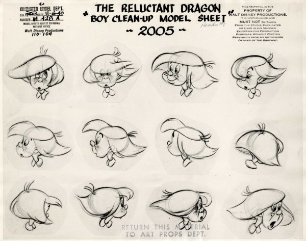 The Reluctant Dragon Clean-Up Model Sheet: Boy Supply