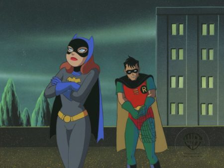 Batman The Animated Series Original Production Cel: Batgirl and Robin Online Hot Sale