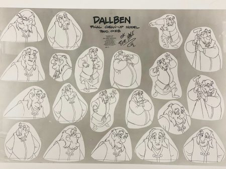 The Black Cauldron Clean-Up Model Sheet: Dallben Online Hot Sale