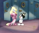 Animaniacs Original Production Cel: Minerva and Dot Online now