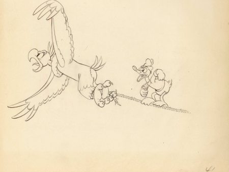 Alpine Climbers Original Production Drawing: Donald Duck and Eagle Online Hot Sale