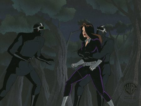 Batman The Animated Series Original Production Cel On Original Background: Talia Al Ghul Discount