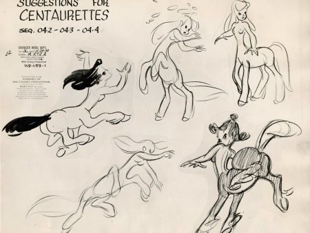 Fantasia Original Production Model Sheet: Centaurette Suggestions Sale