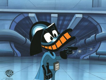 Tiny Toons Original Production Cel on Original Background with Matching Drawing:  Duck Vader For Discount