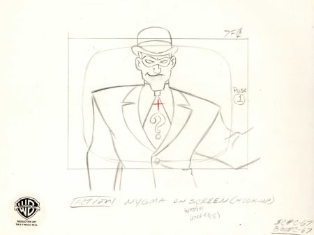 Batman The Animated Series Original Production Drawing: Riddler Online Hot Sale