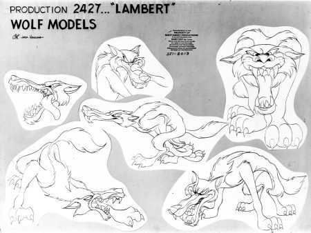 Lambert The Sheepish Lion Original Production Model Sheet: Wolf Models Online Hot Sale