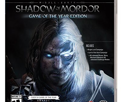 SHADOW OF MORDOR GAME OF THE YEAR EDITION PLAYSTATION 4 Sale