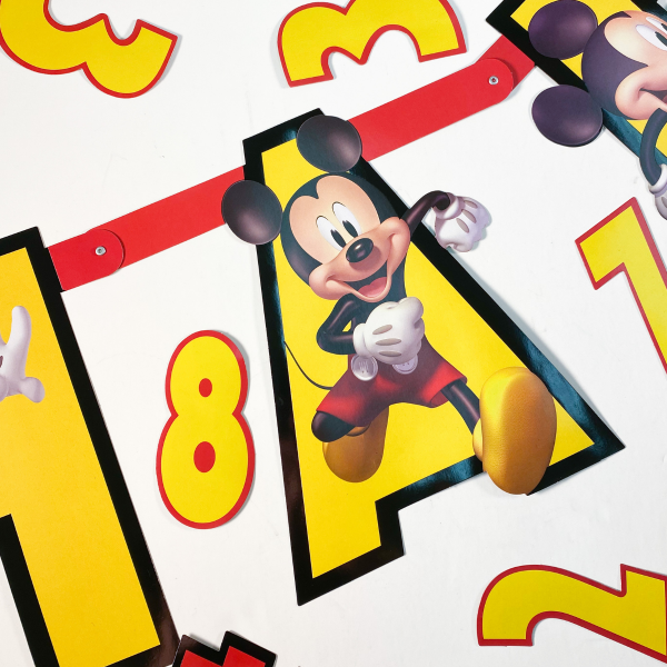 Mickey Mouse Forever Personalized Letter Banner Kit 2pcs Supply