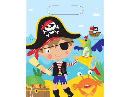 Little Pirate Loot Bags 8pcs Supply