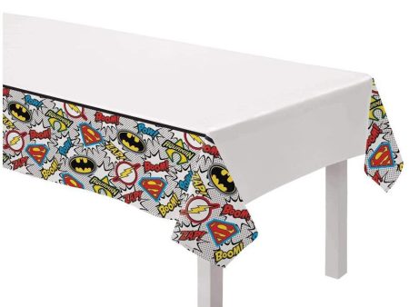 Justice League Heroes Unite Plastic Tablecover Supply