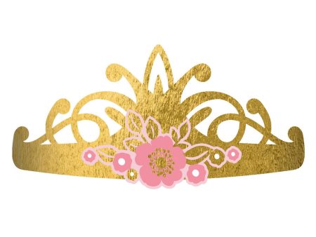 Princess For A Day Paper Tiaras 8pcs on Sale