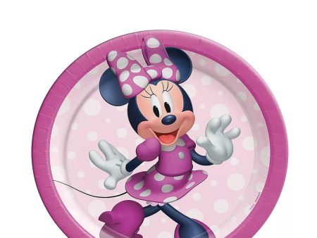 Disney Minnie Mouse Forever Round Plates 7in, 8pcs Sale