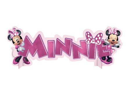 Disney Minnie Mouse Forever Hot Stamped Table Decoration Hot on Sale