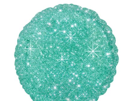 Faux Sparkle Green Foil Balloon 45cm Online Hot Sale