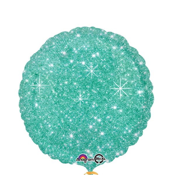 Faux Sparkle Green Foil Balloon 45cm Online Hot Sale