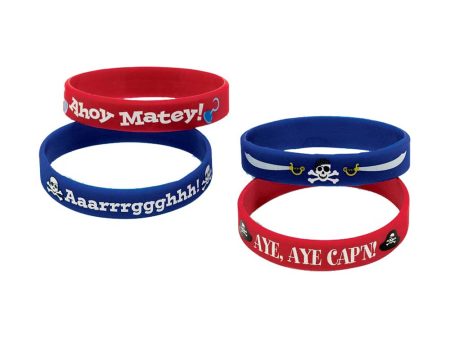 Pirate Treasure Rubber Bracelets 4pcs Online Sale