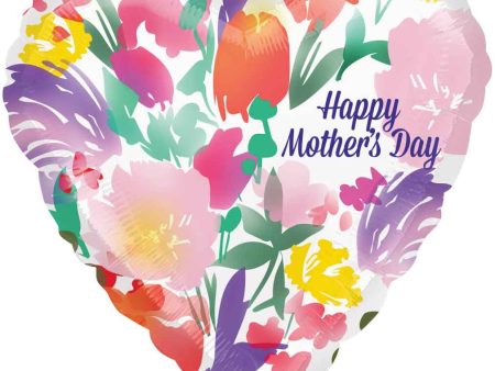 Mother s Day Watercolor Jumbo Foil Balloon 71x71cm Sale