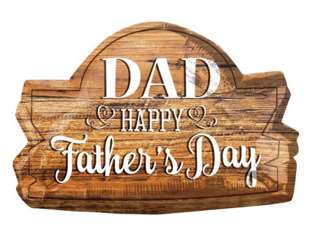 Father s Day Wood Marquee SuperShape Balloon 71x45cm Supply