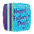 Father s Day Dots & Stripes Foil Balloon 18in Discount