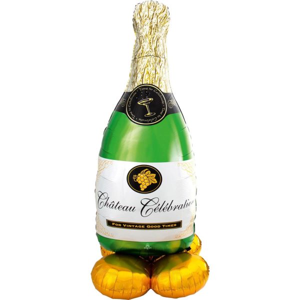 Bubbly Wine Bottle AirLoonz Foil Balloon 83x139cm Discount