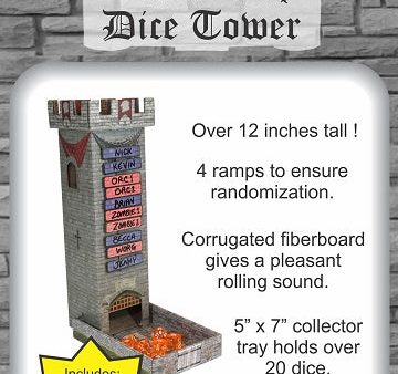 Castle Keep Dice Tower With Magnetic Turn Tracker Online Sale