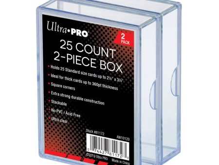 Ultra Pro Storage Box - 2 PIECE - 25 CT on Sale